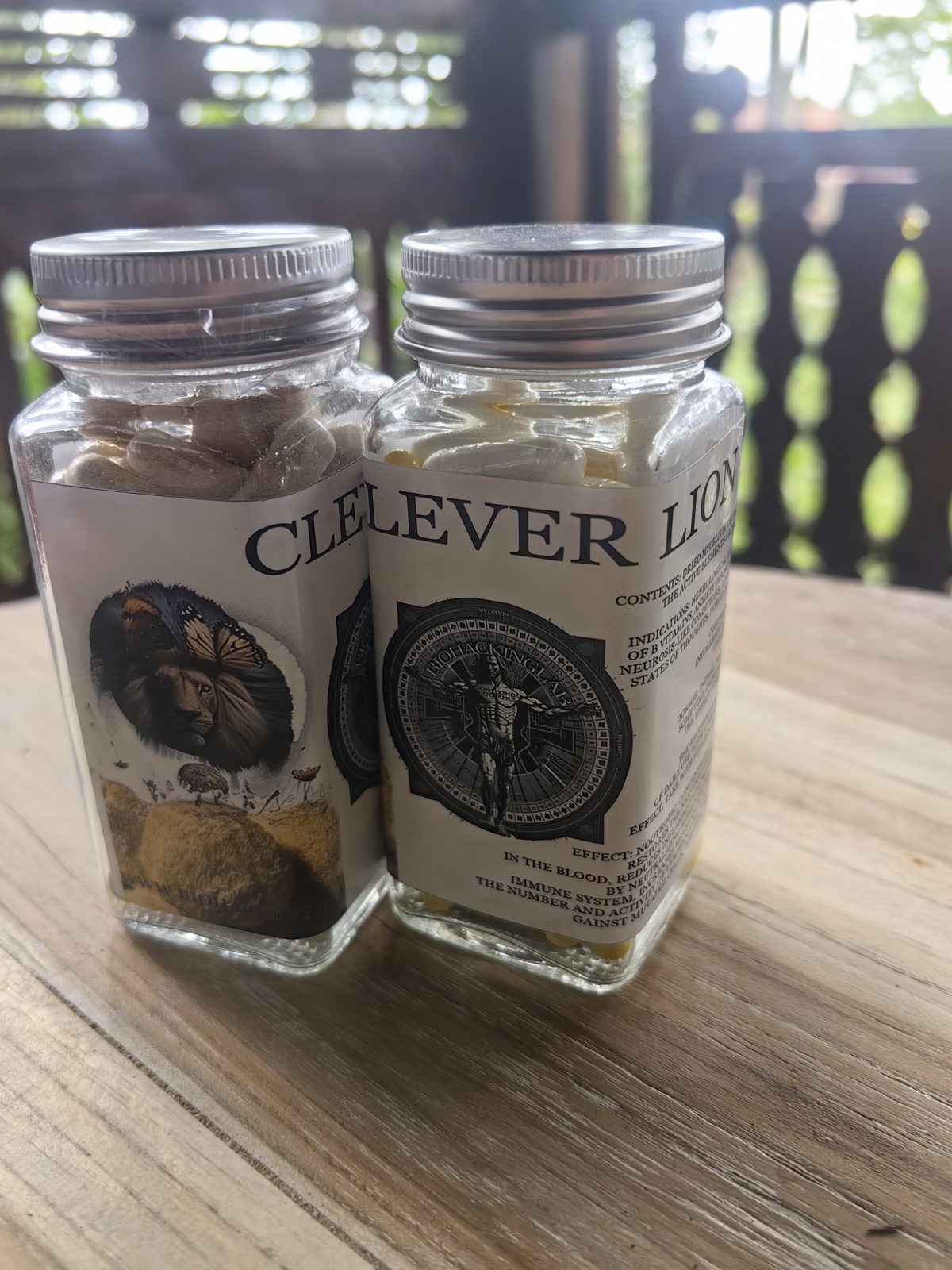 Two jars of lion's mane capsules